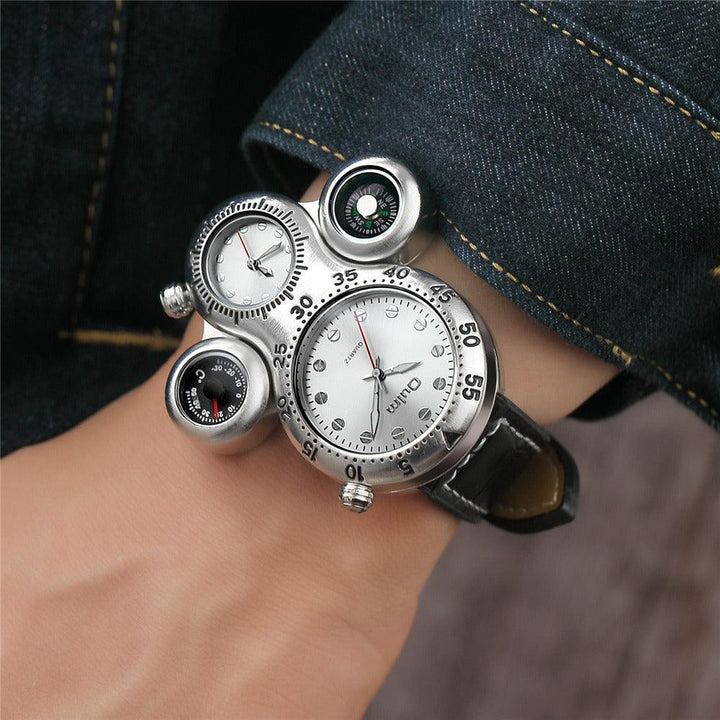Dual Movement Outdoor Strap Quartz Watch - Trendha