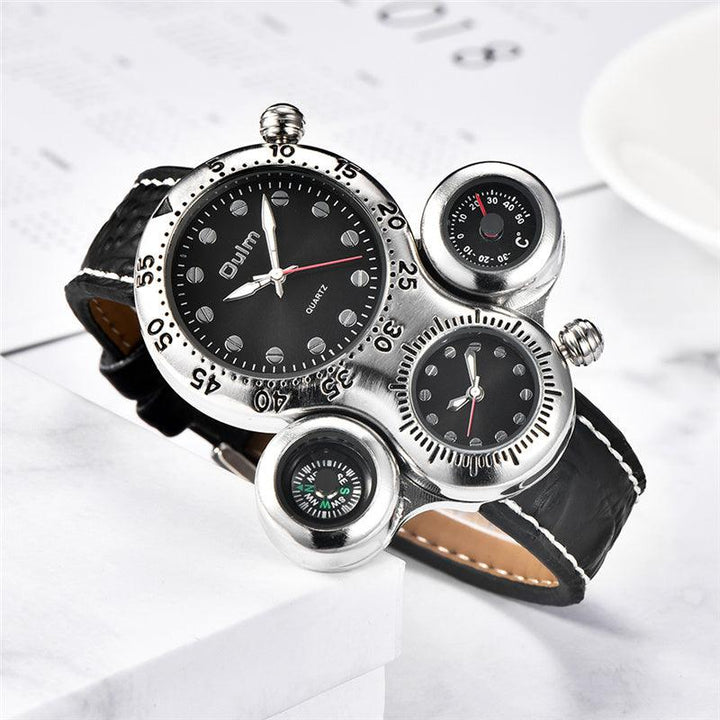 Dual Movement Outdoor Strap Quartz Watch - Trendha