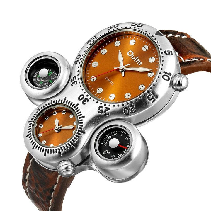 Dual Movement Outdoor Strap Quartz Watch - Trendha