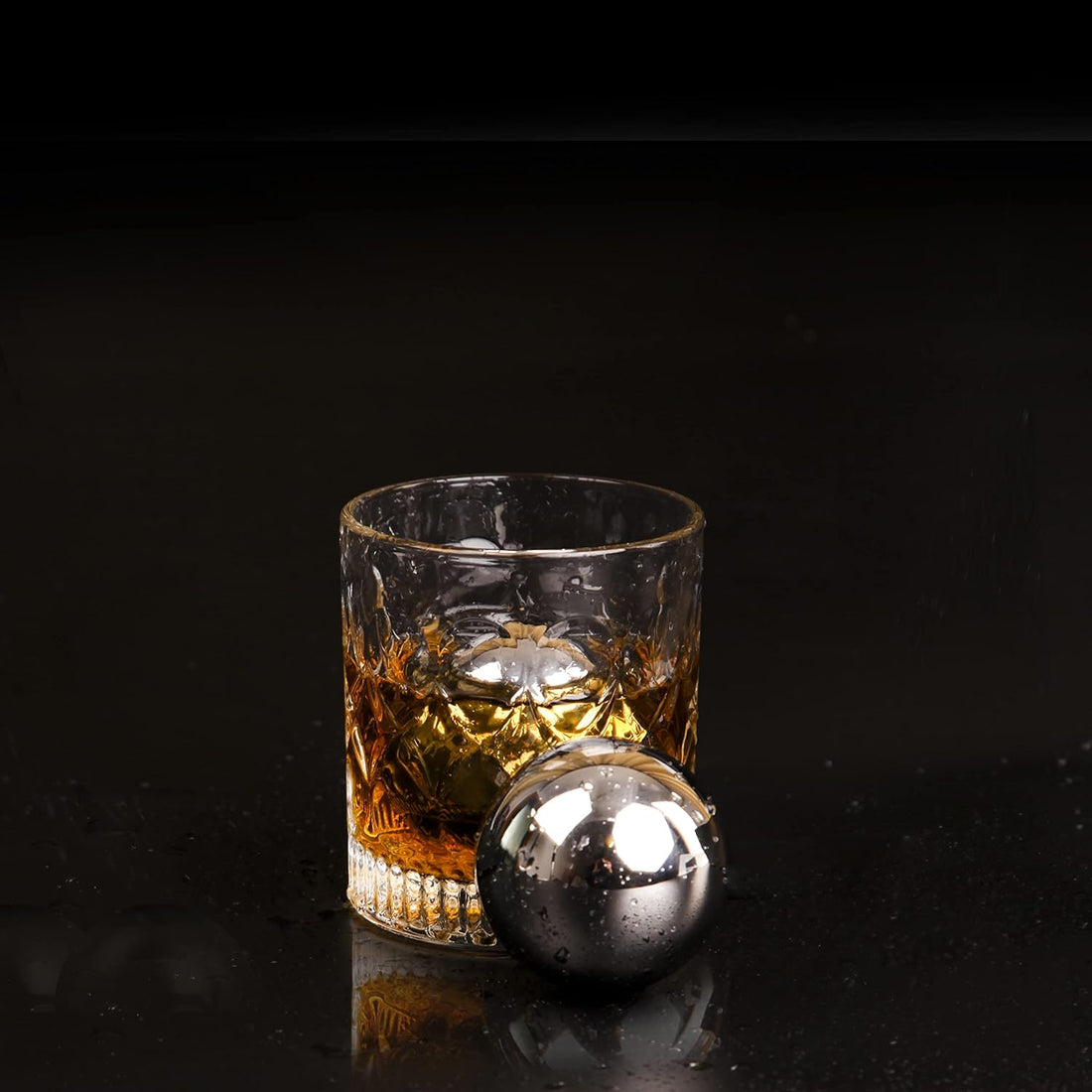 Reusable Stainless-Steel Drink Cooling Balls, Set of Two