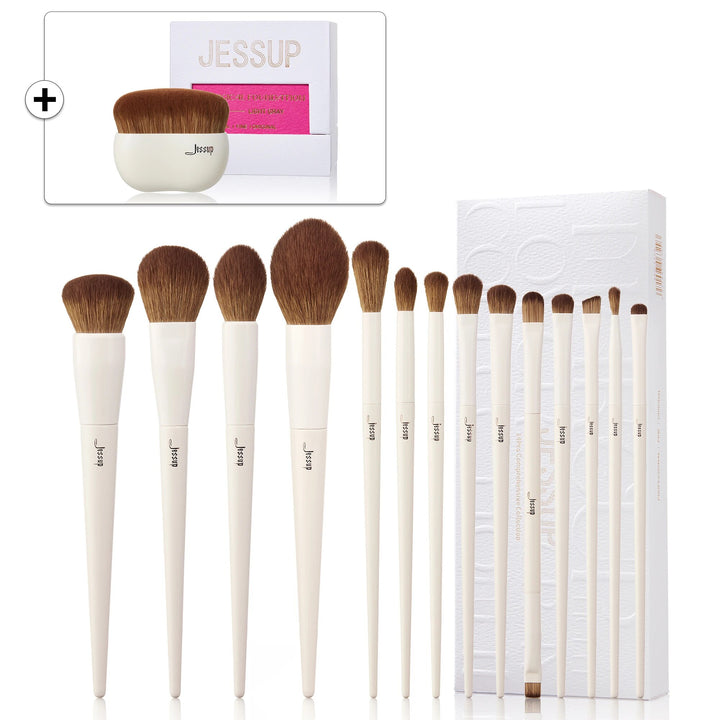 Luxury 14-Piece Vegan Makeup Brush Set