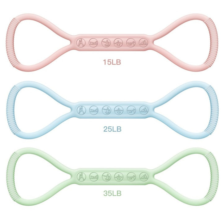 8-character Puller, 8-character Silicone Yoga Auxiliary Home Elastic Band Mini Band Kit, A Set Of 3, Light Three Medium, And Heavy Lower Body Loop Resistance Bands For Legs And Booty