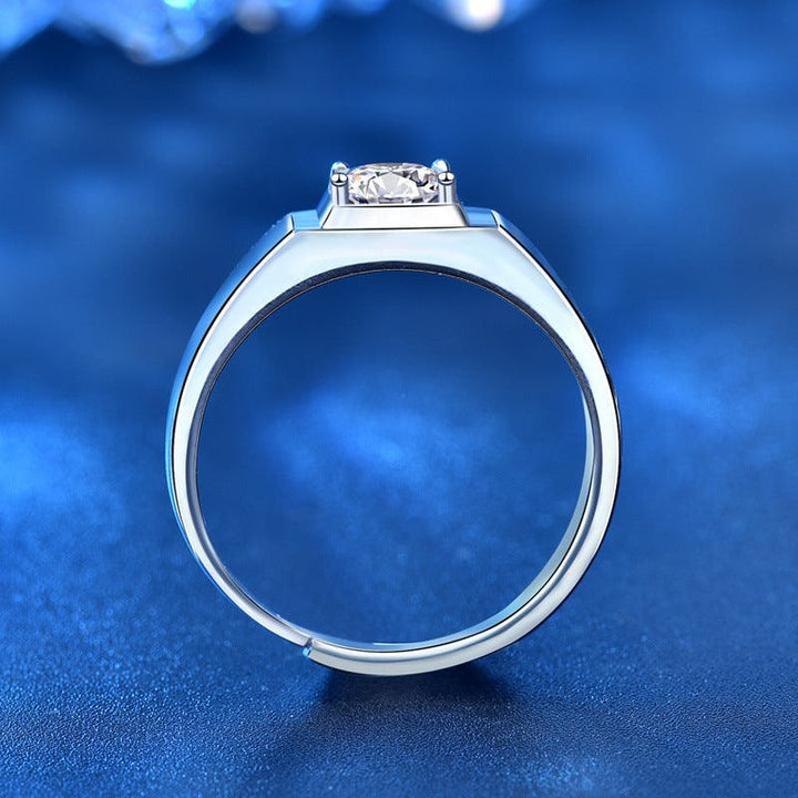 Euro-american 925 Sterling Silver Couple Ring - Trendha