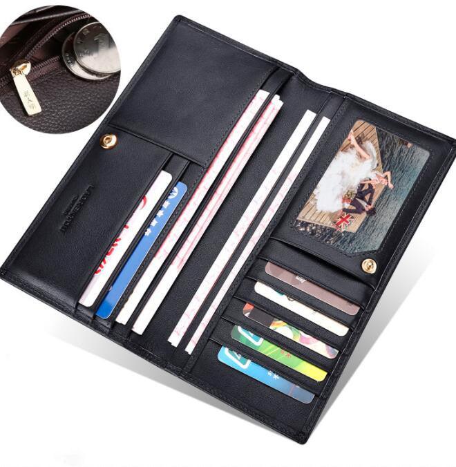 European And American New Wallet Long Soft Leather Men - Trendha