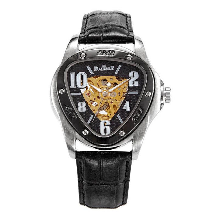 European And American Style Men's Fashion Casual Hollow Triangle Mechanical Watch - Trendha