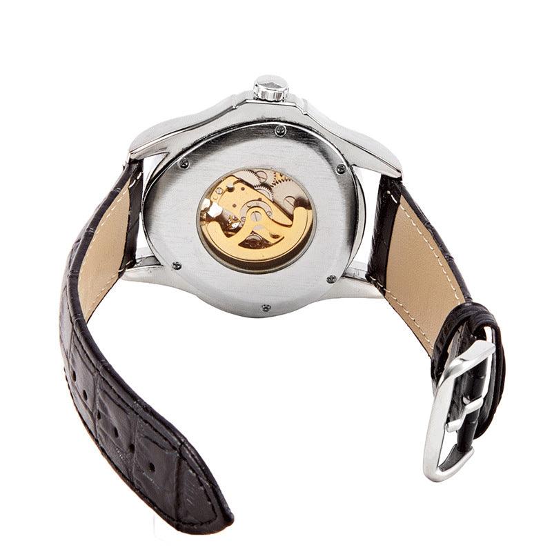 European And American Style Men's Fashion Casual Hollow Triangle Mechanical Watch - Trendha