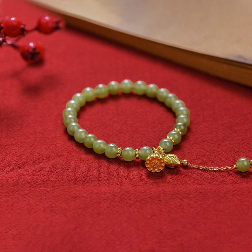 Fashion Alloy Hotian Jade Hand String - Trendha