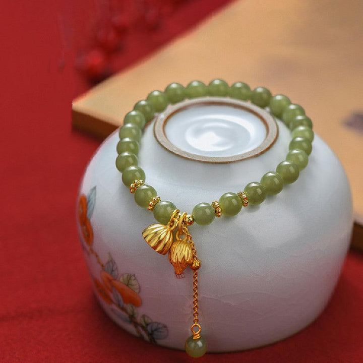 Fashion Alloy Hotian Jade Hand String - Trendha