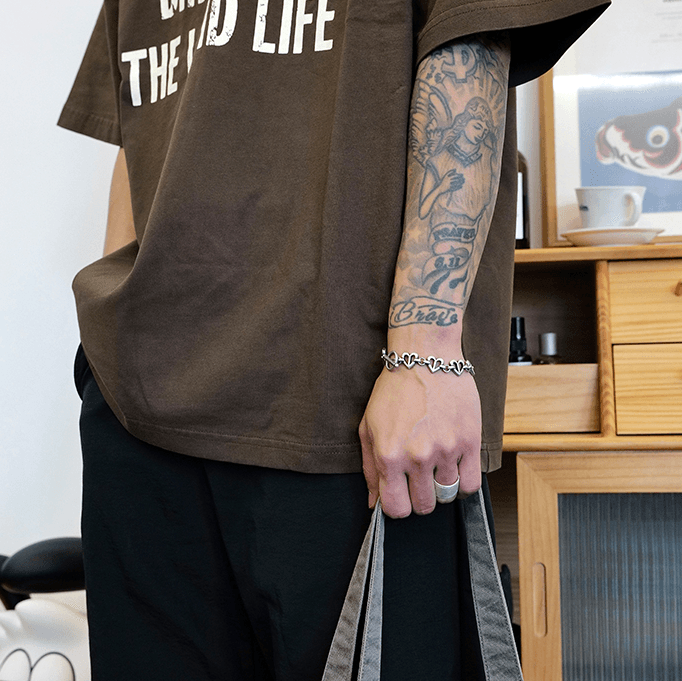 Fashion Bracelet Ancient Silver Love - Trendha