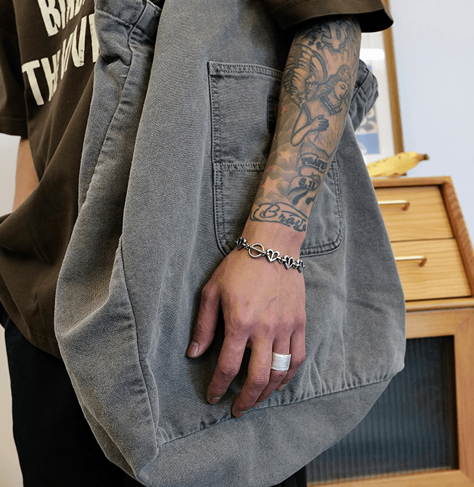 Fashion Bracelet Ancient Silver Love - Trendha