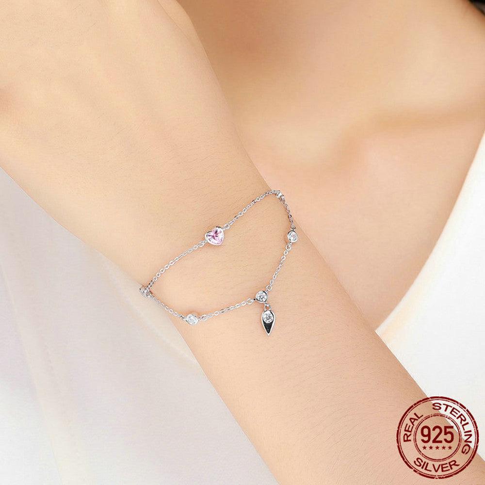 Fashion Bracelet Ladies Sweetheart Inlaid