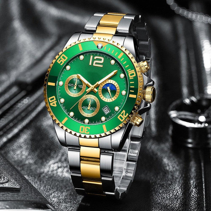 Fashion Casual Steel Band Six Needle Steel Band Watch - Trendha