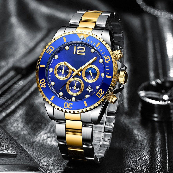 Fashion Casual Steel Band Six Needle Steel Band Watch - Trendha
