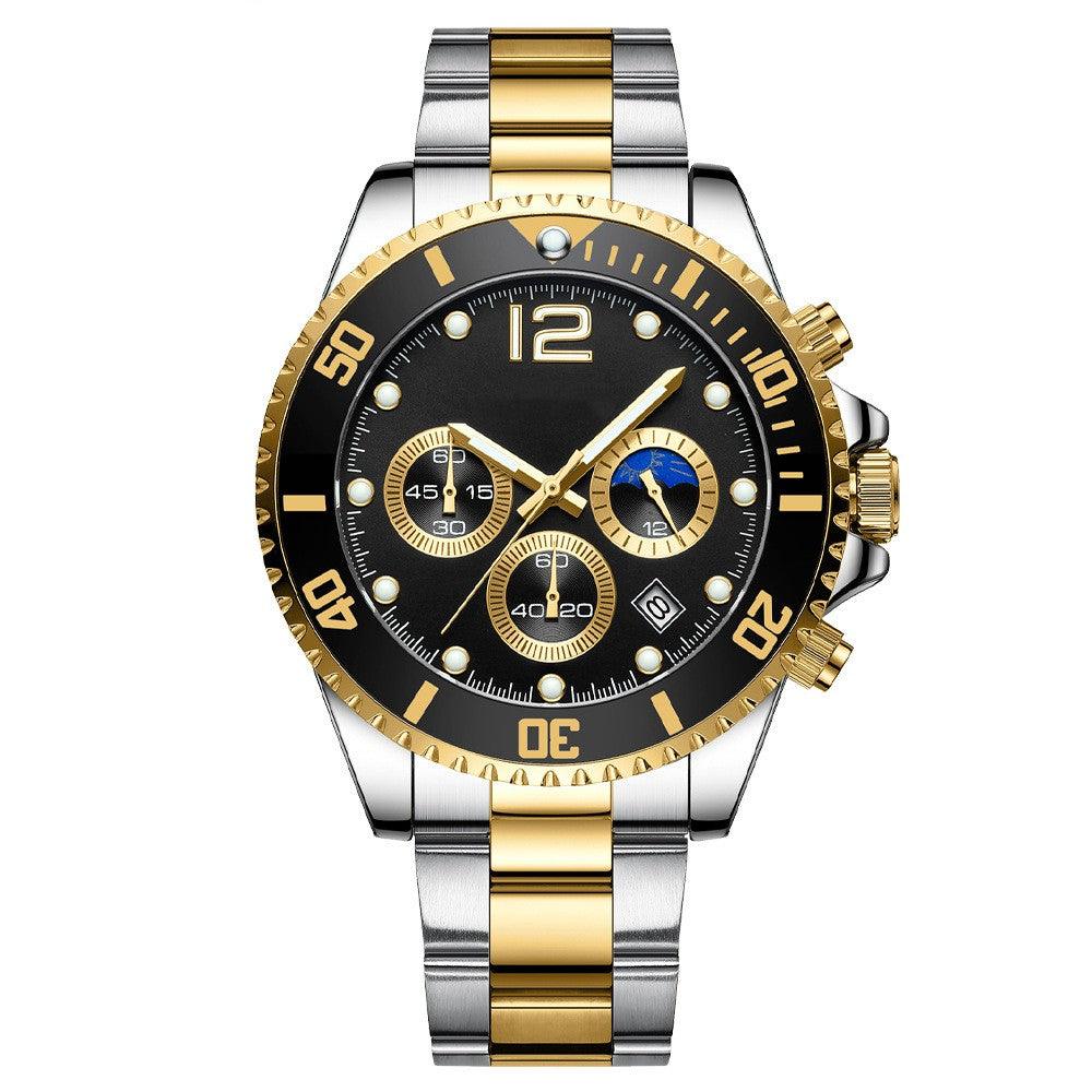 Fashion Casual Steel Band Six Needle Steel Band Watch - Trendha