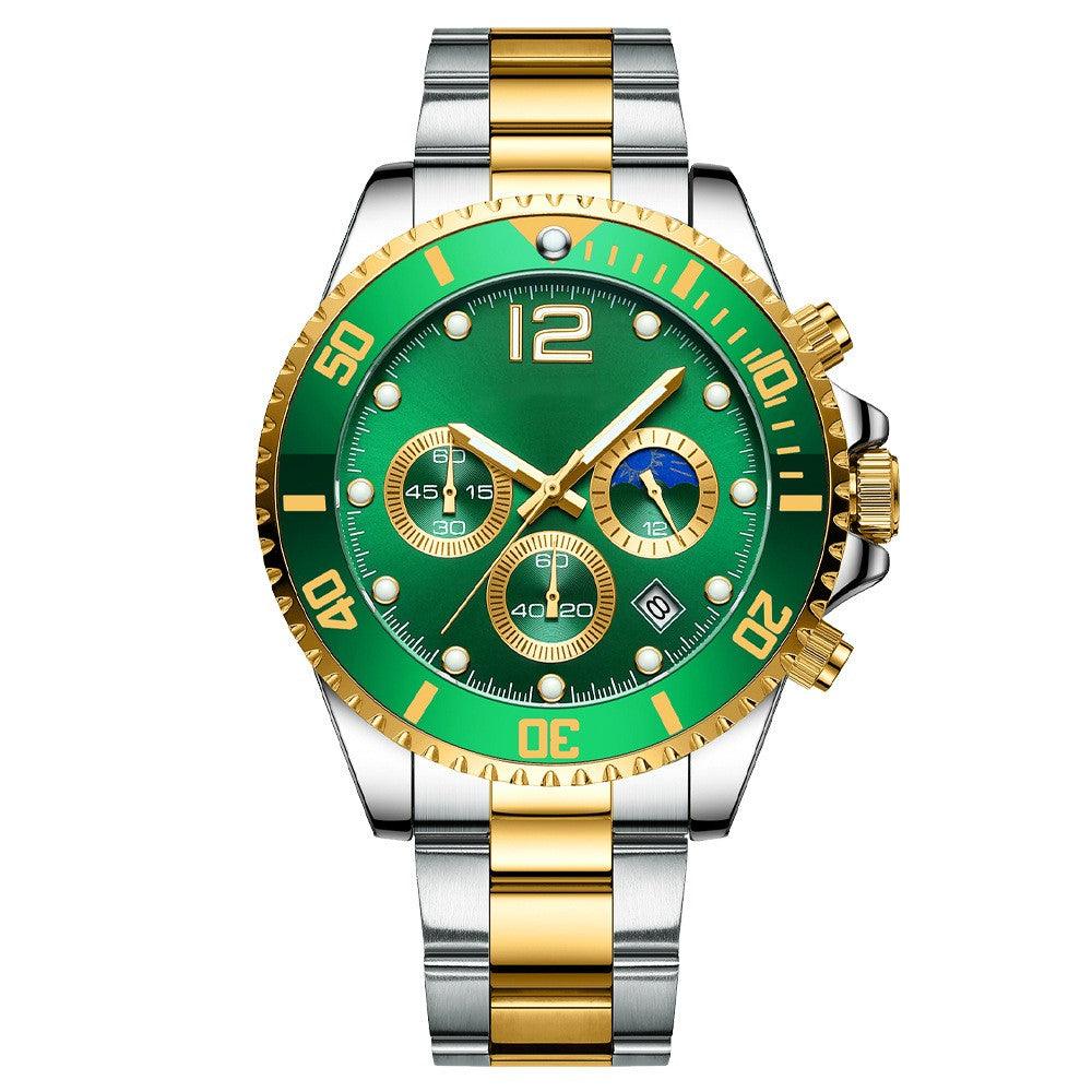Fashion Casual Steel Band Six Needle Steel Band Watch - Trendha