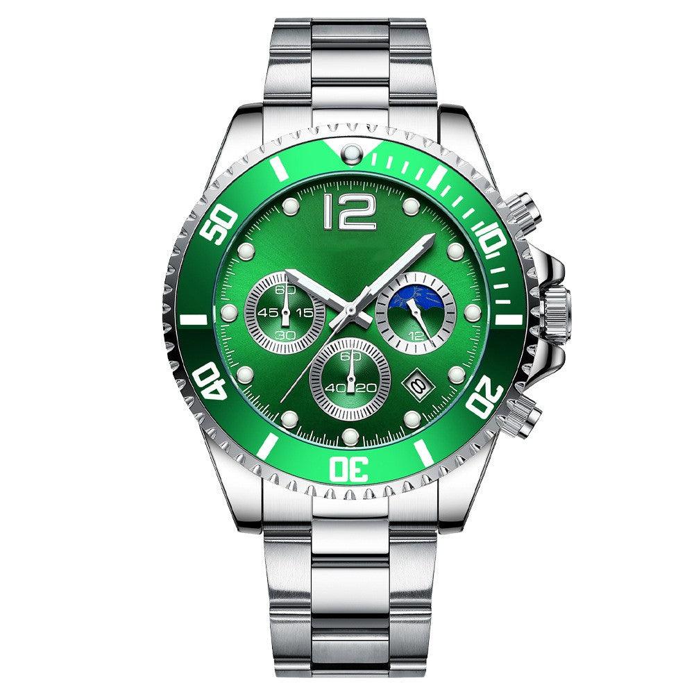 Fashion Casual Steel Band Six Needle Steel Band Watch - Trendha