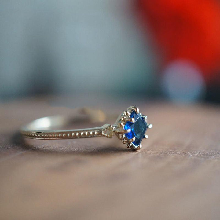 Fashion Personality Simple Zirconium Gold Plated Ring - Trendha