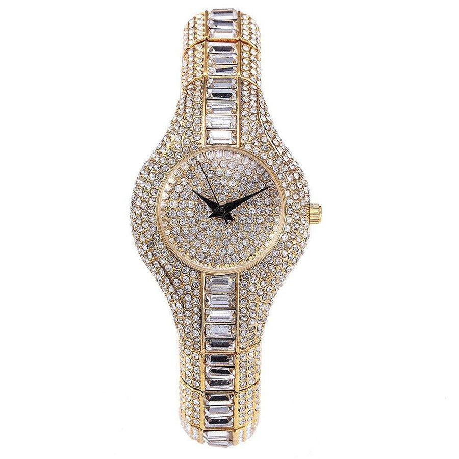 Fashion Watch With Diamonds And Colorful Stones Full Of Diamonds European-Style High-End Watches For Women - Trendha