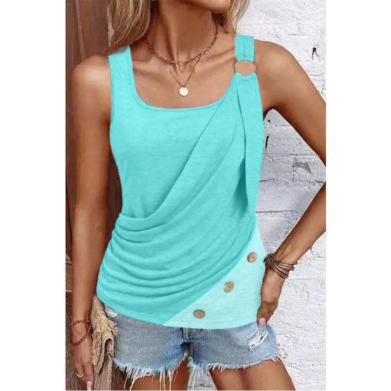 Fashion Women's Button Vest Camisole - Trendha