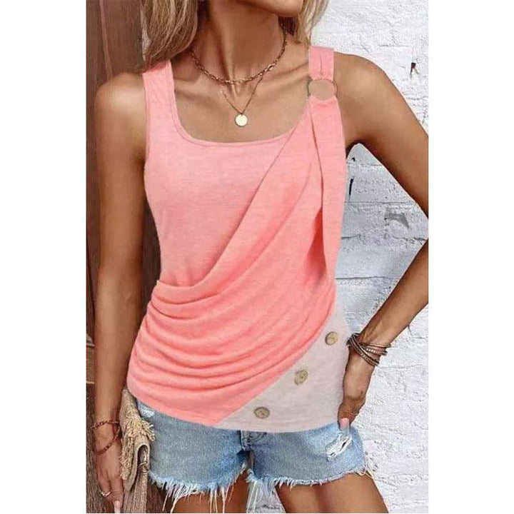Fashion Women's Button Vest Camisole - Trendha