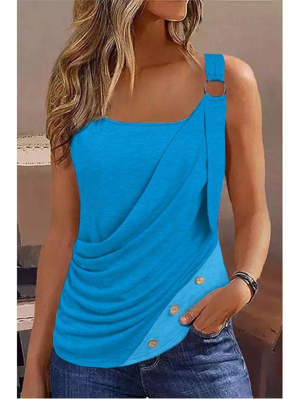 Fashion Women's Button Vest Camisole - Trendha
