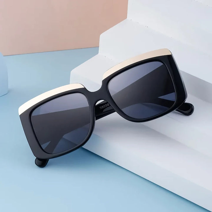Luxury Oversized Square Sunglasses with UV400 Protection