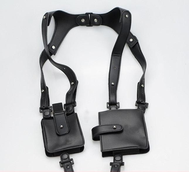 First Layer Cowhide Underarm Wallet Mobile Phone Bag Shoulder Strap - Trendha