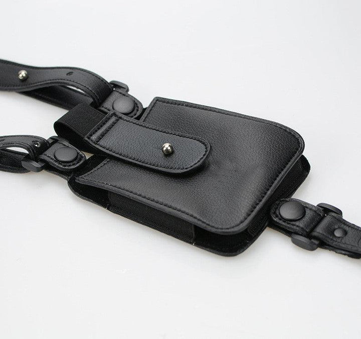 First Layer Cowhide Underarm Wallet Mobile Phone Bag Shoulder Strap - Trendha