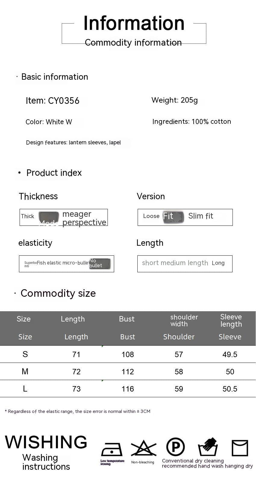 Flared Sleeves Long Sleeves Shirt Pure Cotton Leisure Commute Niche White - Trendha