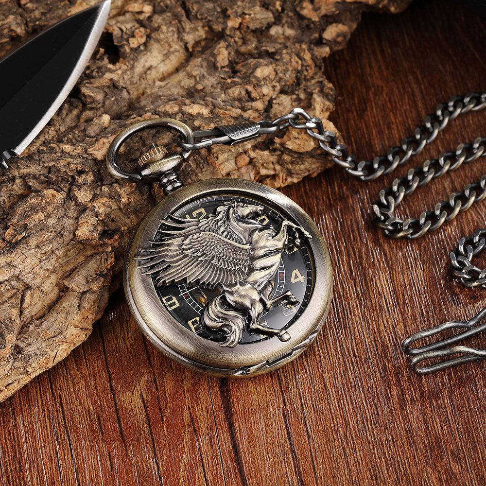 Flip Mechanical Pocket Retro Necklace Watch - Trendha