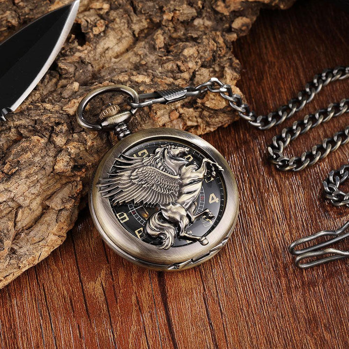 Flip Mechanical Pocket Retro Necklace Watch - Trendha