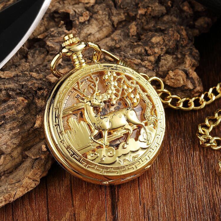 Flip Mechanical Pocket Retro Necklace Watch - Trendha