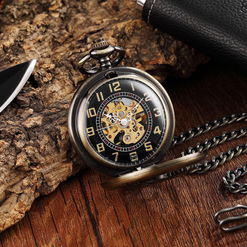Flip Mechanical Pocket Retro Necklace Watch - Trendha