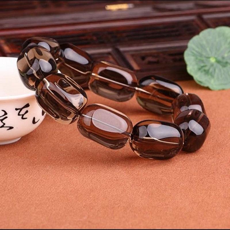 Follow Shape Crystal Bracelet Round Bead Chain - Trendha