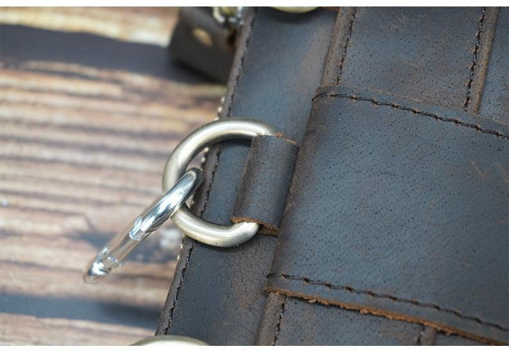 Genuine Leather Cell Phone Waist Bag Niche Simple Mini - Trendha