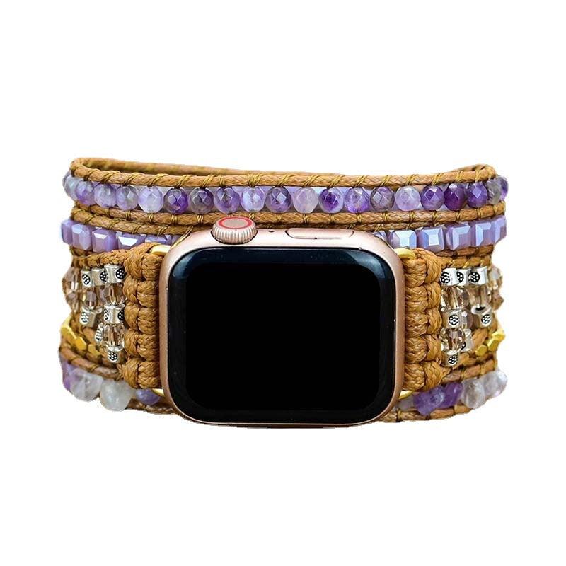 Geometric Bead Hand Woven Watch Strap - Trendha