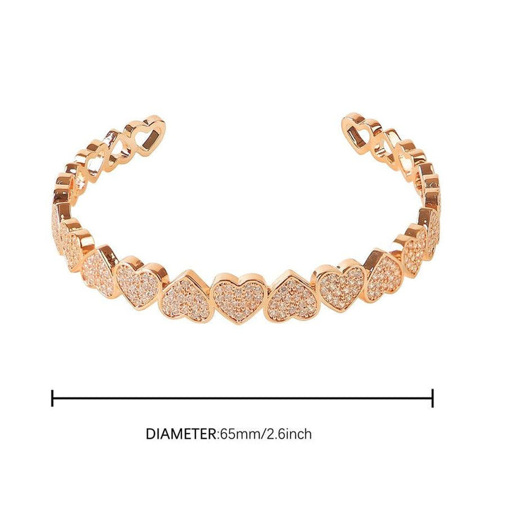 Hip Hop Jewelry For Men And Women Real Gold Plated Love Bracelet - Trendha