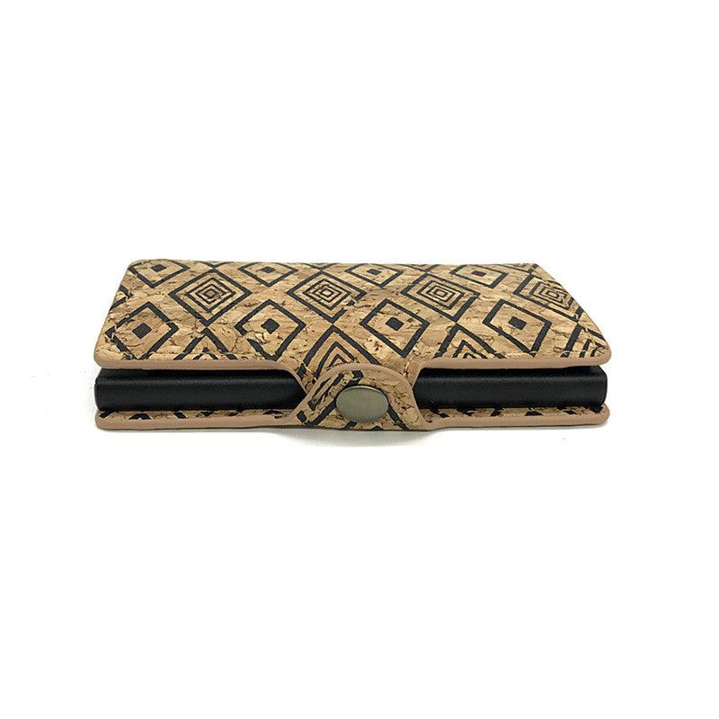 Holder Retro Anti-theft Brush Wallet Metal Card Box Buckle Wallet - Trendha