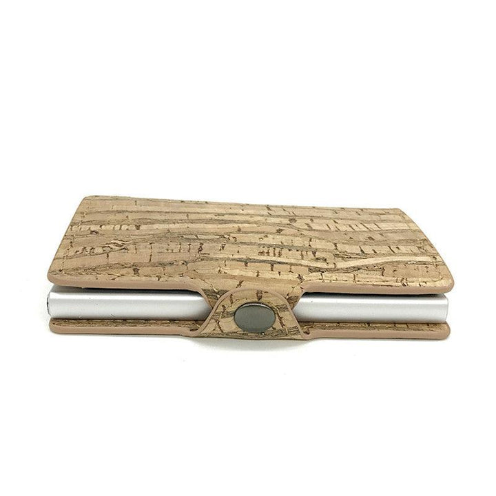 Holder Retro Anti-theft Brush Wallet Metal Card Box Buckle Wallet - Trendha