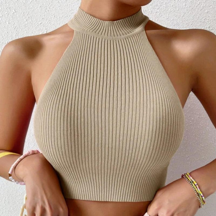 Hot Girl Style Camisole Top Knitted Vest For Women - Trendha
