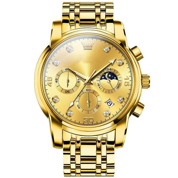 Hot Selling Metal Multifunctional Men's Quartz Watch - Trendha