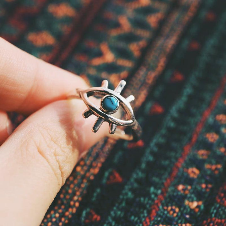 India Custom 925 Sterling Silver Ins Turquoise Ring - Trendha