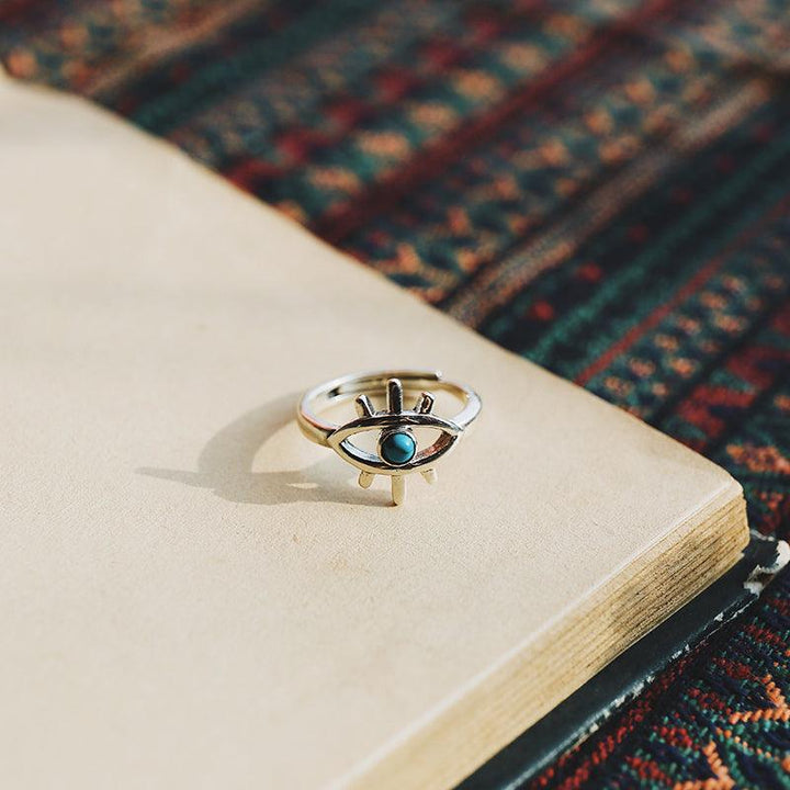 India Custom 925 Sterling Silver Ins Turquoise Ring - Trendha