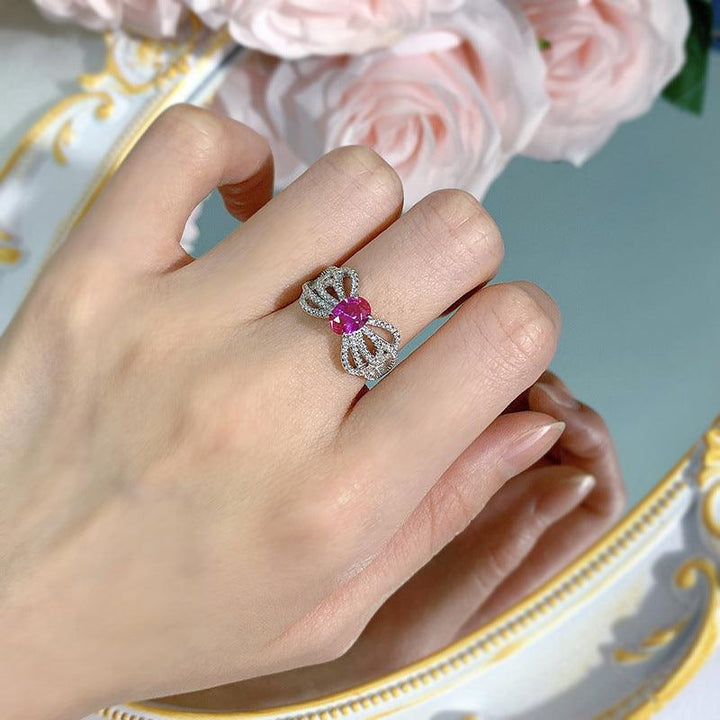 Jewelry Bow Lace Design Sense European And American Fashion Ring - Trendha