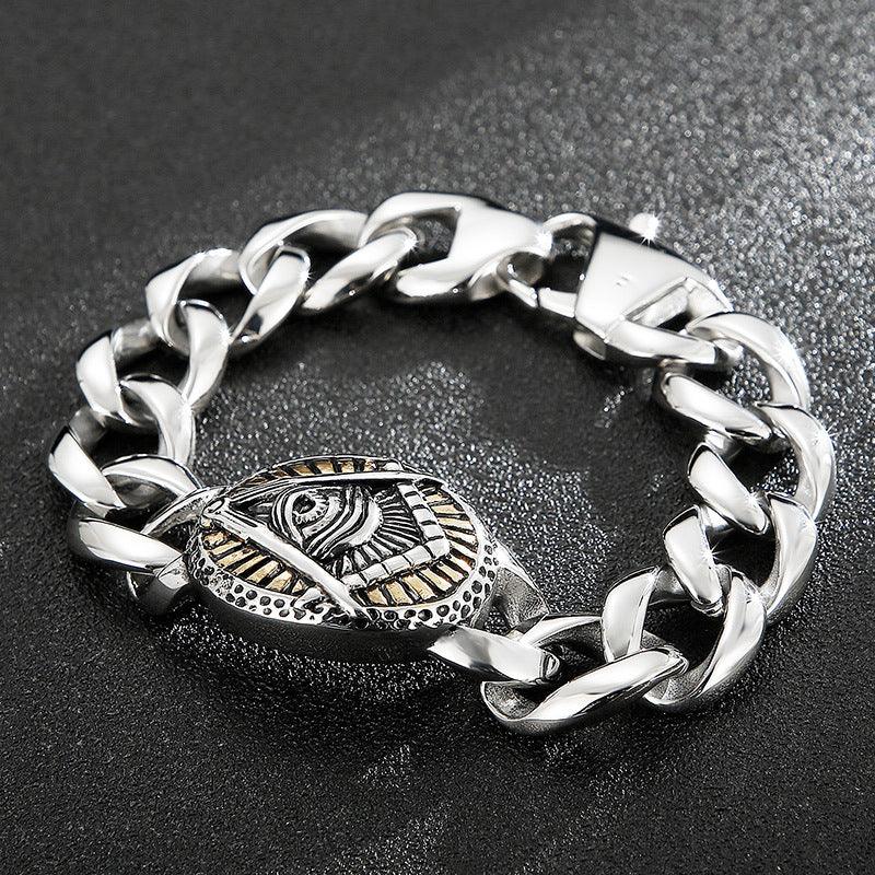 Jewelry Retro Old Creative Personality Stainless Steel Bracelet - Trendha