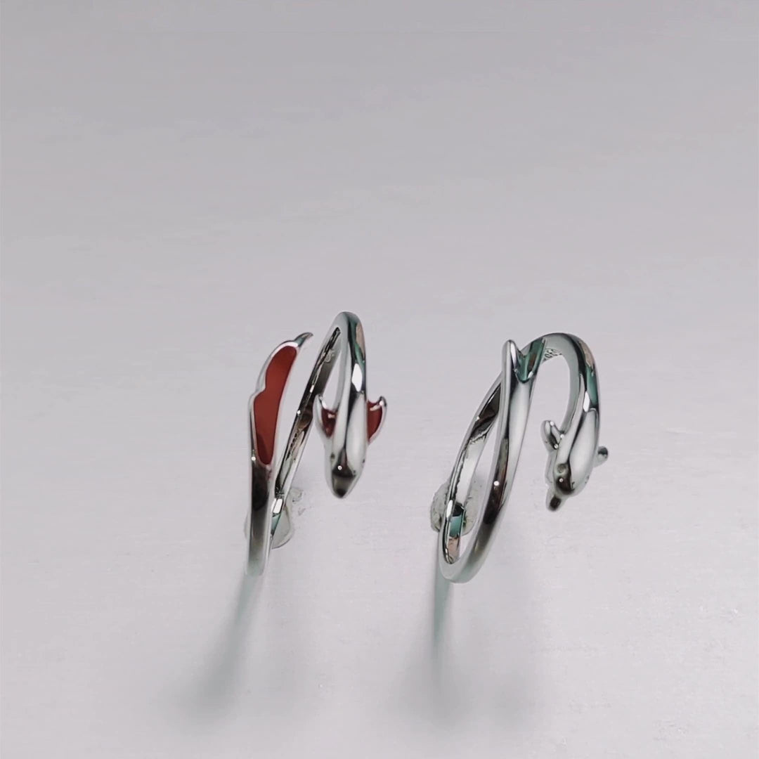 Koi Carp Women's Sterling Silver Plain Ring Niche - Trendha