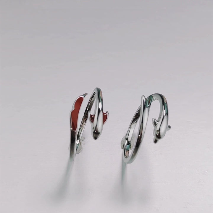 Koi Carp Women's Sterling Silver Plain Ring Niche - Trendha