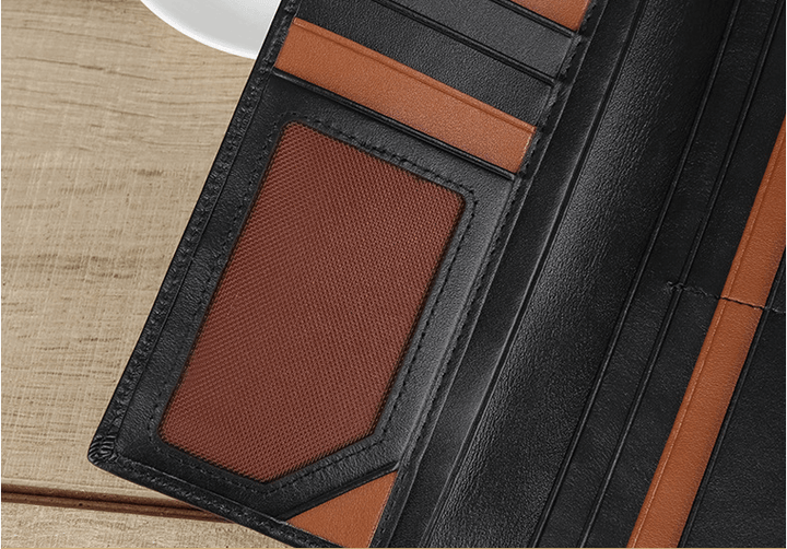 Large Capacity Anti Lost Business Leather Clutch - Trendha