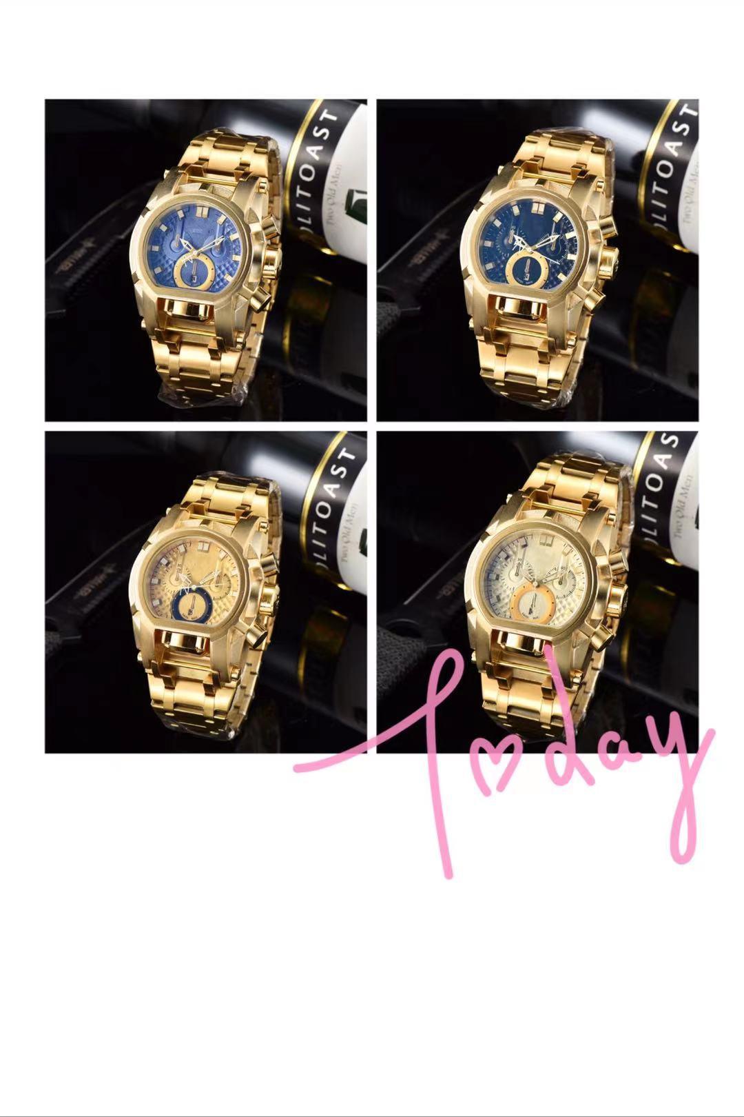Large Dial Steel Strap Quartz Mens - Trendha