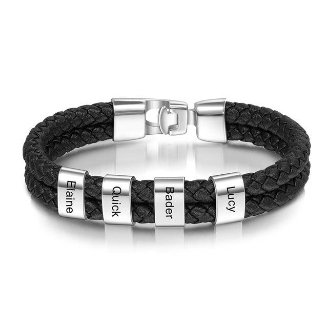 Leather Braided Men's Personality Couple Bracelet - Trendha